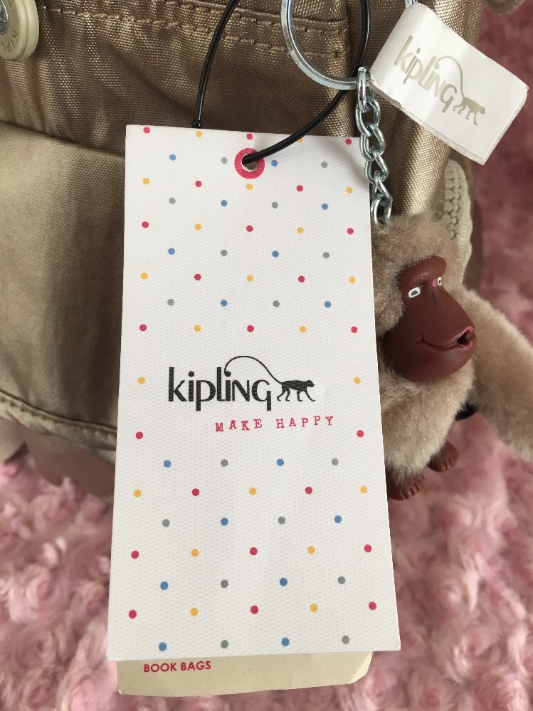 Kipling Ravier GM Backpack, Champagne Metallic, One Size | eBay display picture 1
