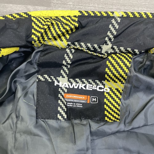 Hawke & Co Pro Performance Puffer Jacket Mens M Yellow Buffalo Full-Zip $125 - Picture 7 of 9