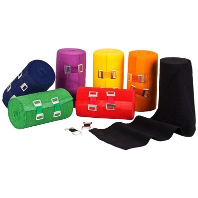 ROGG Idealbinde [10er Pack] | Sportverband Fixierbinde Elastisch aus Baumwolle 