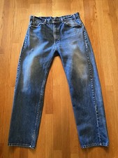 Vintage Levi's 505 Jeans Made in USA Orange Tab 38x30