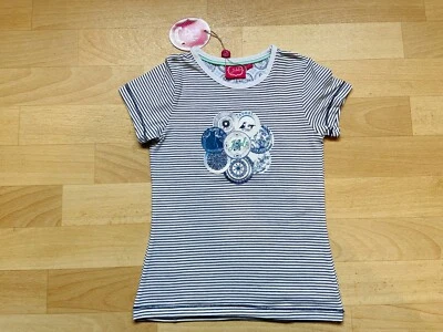 NEU mit Etikett Jubel T- Shirt blau mit Motive in 128 - Bild 1 von 4
