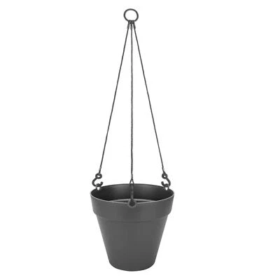 Elho Anthracite Loft Hanging Flower Pot 3L