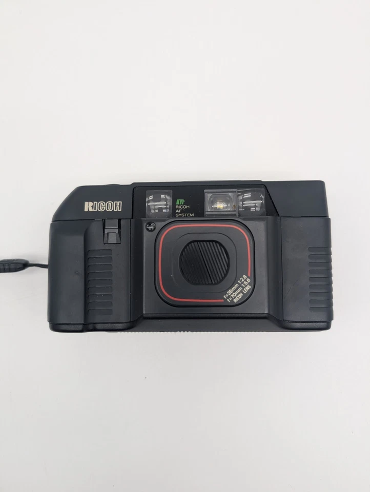 Câmera de Filme 35mm Ricoh TF-500 Point & Shoot TC-105 Tele Lente Funcionamento Manual - Imagem 4 de 4