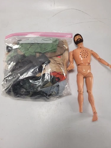 Vintage GI Joe Action Man Talking Figures 1964 With Clothes Shoes - For Parts
