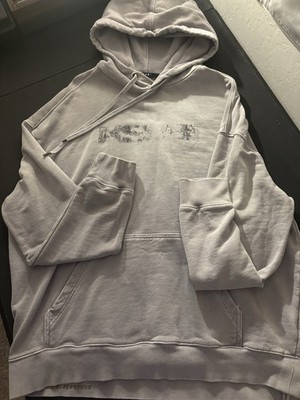 Ksubi Logo Hoodie in Gray with Kangaroo Pocket
