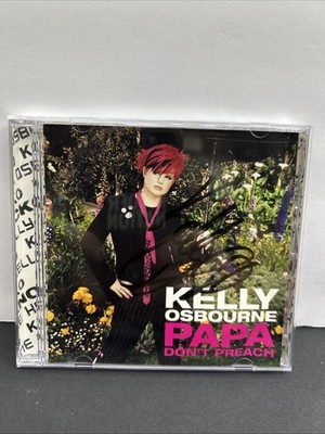 SIGNED  KELLY OSBOURNE   PAPA DON T PREACH  2002 CD SINGLE