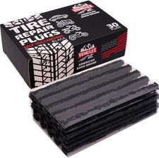 Flat Tire Repair Plugs - 30pcs Heavy Duty Plug and Pa Size: 30 pcsColor: Black