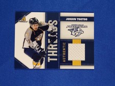 2010-11 Pinnacle Jordin Tootoo Threads Game Used Jersey Relic Card SP 8/499 #TOO