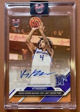 PJ Haggerty 2024 Bowman U NOW #41A ORANGE AUTO Memphis 4/5 Jesey # Match