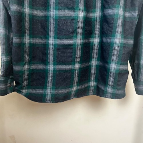 Icebreaker Merino Wool Plaid Shirt Sz M Button Up Green - Picture 12 of 12