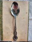 Vtg International Silver Co. 6" Sterling Silver Teaspoon Knights Head In Shield