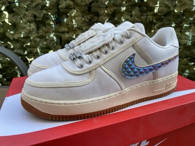 2018 Nike x Travis Scott Air Force 1 -   sail gum patch
