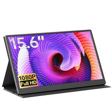 cocopar Portable Monitor 15.6 Inch 1080P FHD 60Hz 60% sRGB Travel Monitor wit...