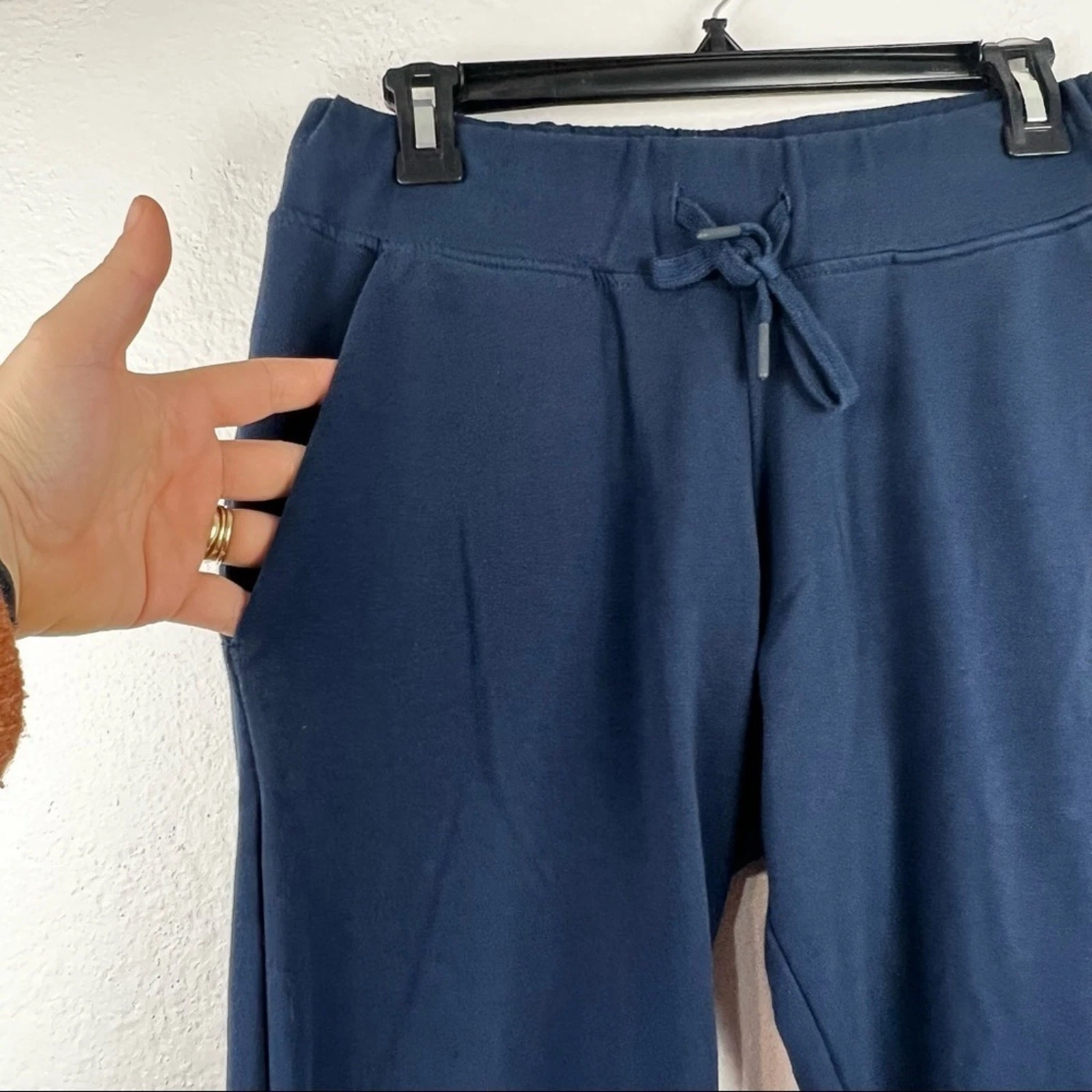 gymshark taper leg terry back zipper pocket sweatpants
