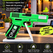 RYOBI ONE 3D Printed Magnetic Decorative Sign/Display, 2-Piece Green