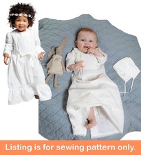 SEWING PATTERN Baby Christening Gown Boy Girl Baptism Toddler Church Dress 9221