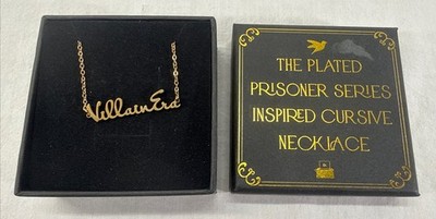 The Plated Prisoner Series Inspired Cursive Necklace ''Villian Era'' Illumicrate