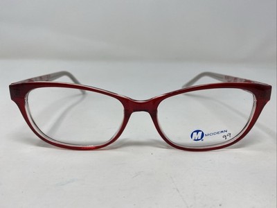 Modern Optical HOLIDAY RED 54-17-140 Red Crystal Full Rim Eyeglasses Frame MY64