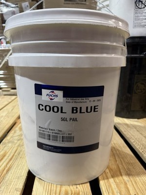 Fuchs Cool Blue 5-Gal. Industrial Coolant / Machining Fluid NEW