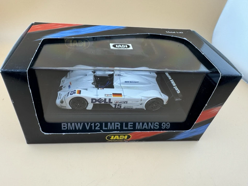 Jadi BMW V12 LMR Le Mans 99 #15 Collection White 1/43 Scale Model Car - Image 2 of 4