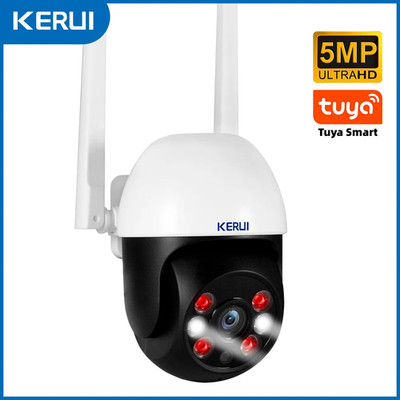 KERUI 5MP 8MP 4K PTZ Wifi IP Drahtlose Kamera Tuya Smart Outdoor Home Security D