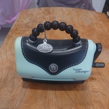 Sizzix Texture Boutique Blue & Black Handbag Shaped Embossing Machine
