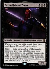 Baron Helmut Zemo 87 Rare Marvel Super Heroes Magic: The Gathering Near Mint