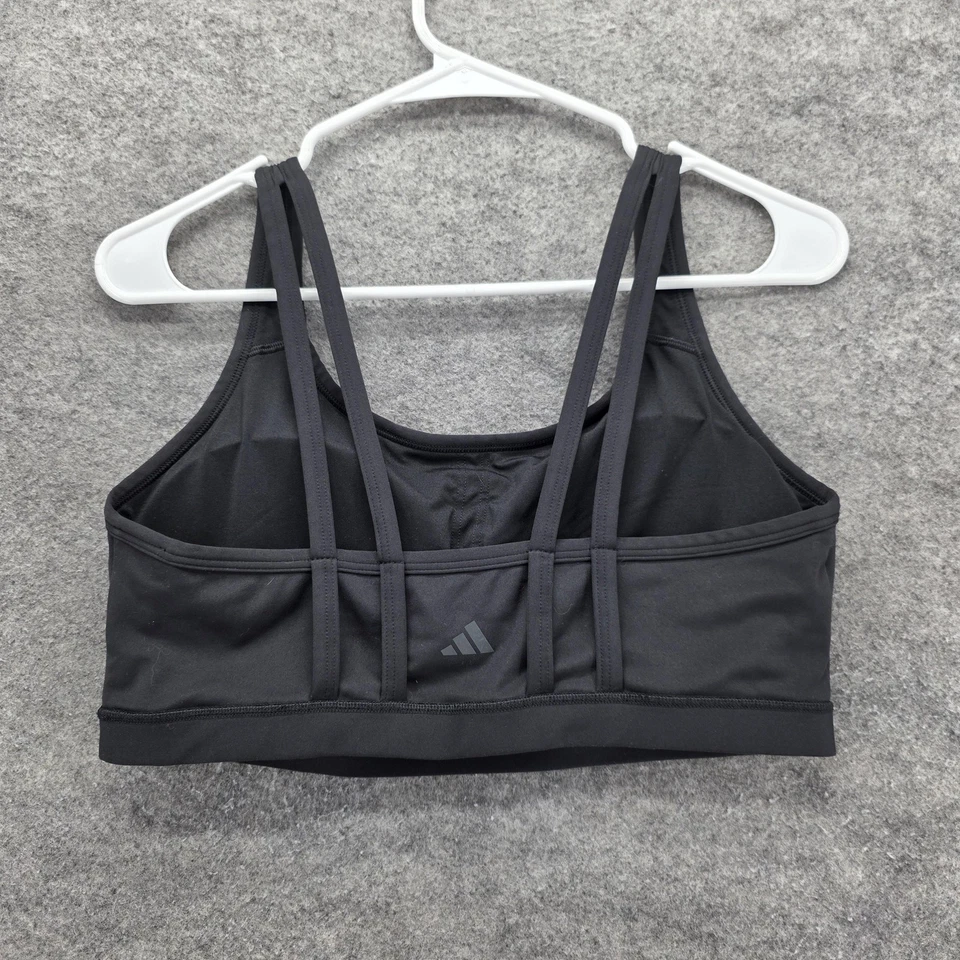 Adidas Sports Bra Womens XL Aeroready Strappy Back Athletic Training Recycled - Image 3 of 4