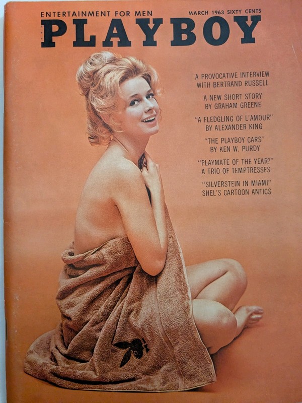 Vintage Playboy March 1963 Adrienne Moreau Bertrand Russell