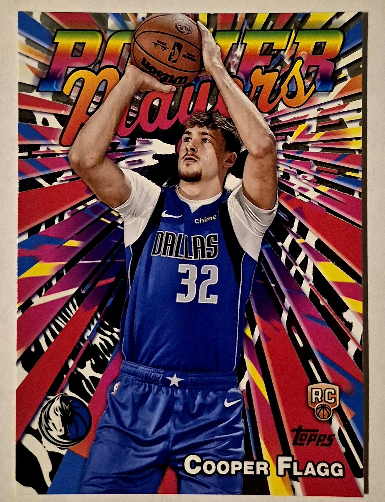 Cooper Flagg 2025-26 Topps Power Players #PP-16 Mavericks Rookie RC
