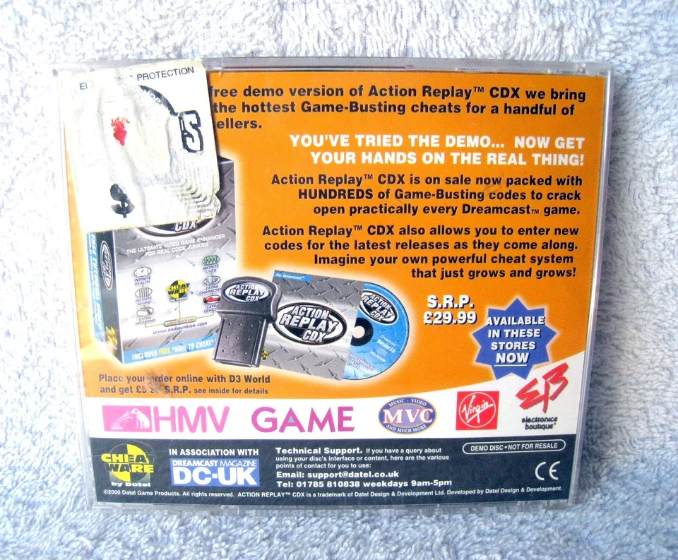 Sega Dreamcast Video Game - Action Replay CDX Demo Disc Cheat Code (2000) PAL - Image 4 of 4