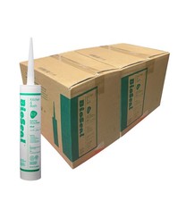 Clear BioSeal 100 Silicone Sealant Caulk Kitchen and Bath Grade, Waterproof ...