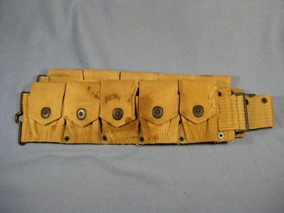 Antique Mills 10 Pocket Ammo Belt Dated 1919