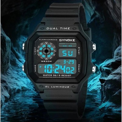 SYNOKE Digital Watches Men Sports Luminous Multifunction Waterproof Women Wristw