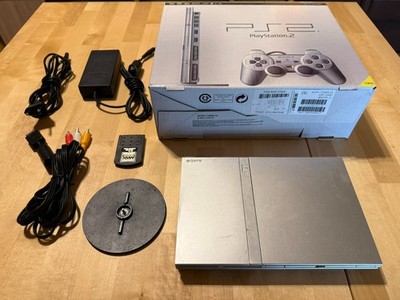 Sony Playstation 2 PS2 Slim Silver PS2 SCPH-75004 Crystal Chip *PREISVORSCHLAG*