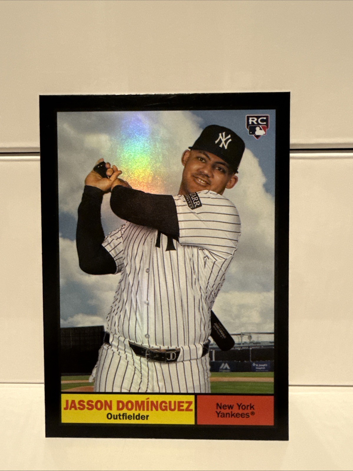 2024 Topps Archives - 1961 Topps Jasson Dominguez #1 Black Foilboard (RC)