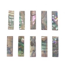 10x Cello Abalone Rippled Flamed Inlay fit Cello Bow Frog Slide Bow Cover