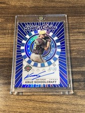 KRUZ SCHOOLCRAFT #1/49 - 2025 Panini Prospect Edition BLUE CHIPS ON-CARD AUTO SP