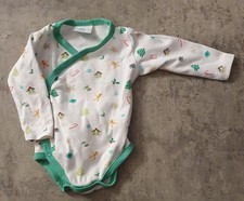 Baby Langarm Wickelbody in Gr. 50-56