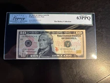 DBR 2004-A $10 FRN St. Louis Fr. 2039-H Legacy 63 PPQ Low Serial GH00001914A