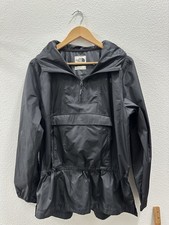 The North Face Women  s 1/4 Zip Pullover Jacket Windbreaker Black Size Large