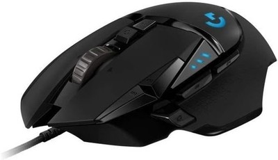 Logitech G502 HERO High-Performance Gaming-Maus mit HERO 25K DPI optischem
