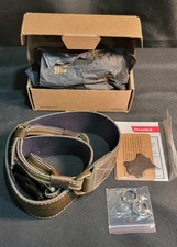 New Megagear Slr, Dslr Sierra Genuine Leather Camera Shoulder Neck Strap Green