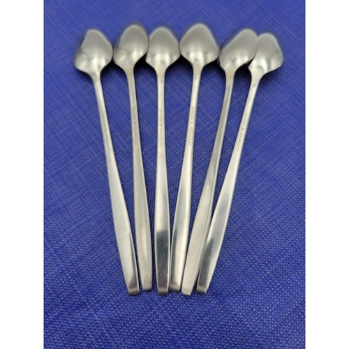 Juego de 6 cucharaditas heladas Oneida Will O' Wisp de acero inoxidable raras descontinuadas - Imagen 7 de 8