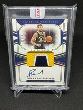 2021-22 Panini National Treasures -Clutch Factor Signatures Domantas Sabonis /10