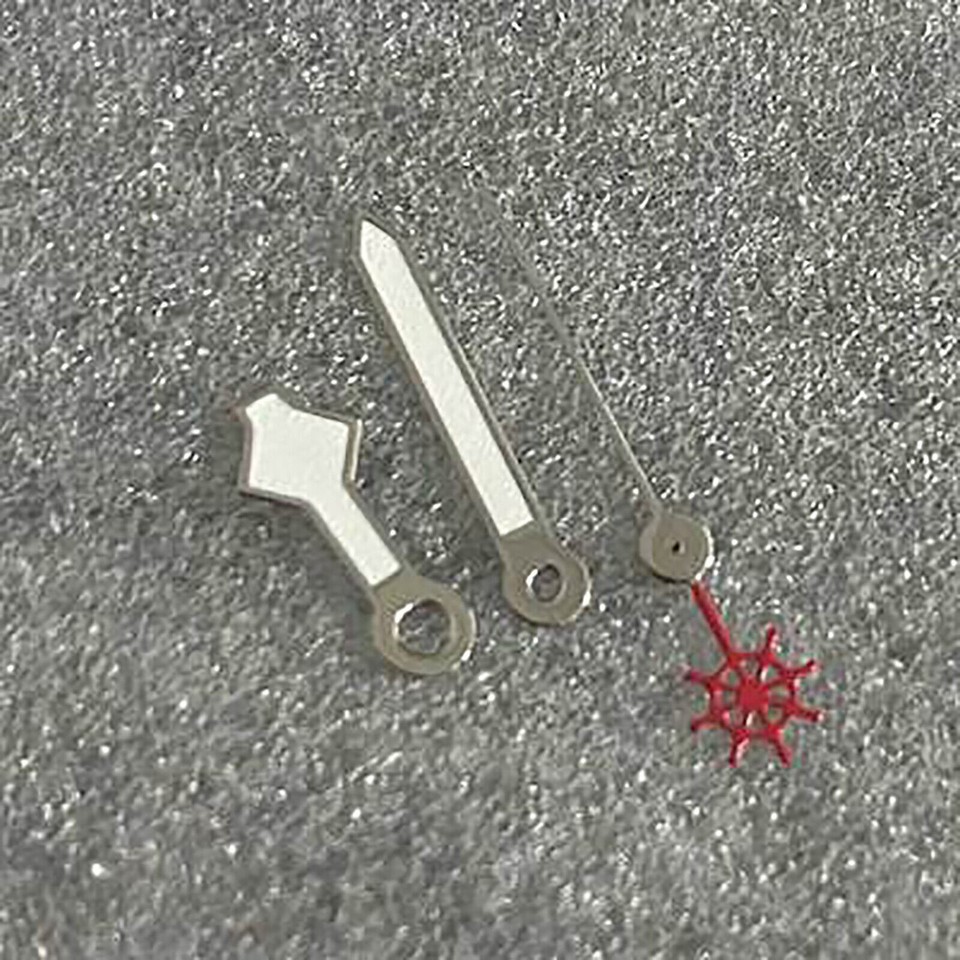 NH35/NH36 Second Luminous Movement Watch Web/Trident Hand Spider Parts Green for - vintagewatches.pk