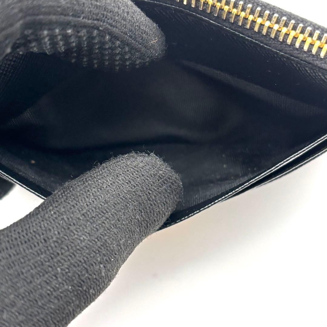 Prada Saffiano Leather Card Case Gold Logo Compact 9x12cm thumbnail 11