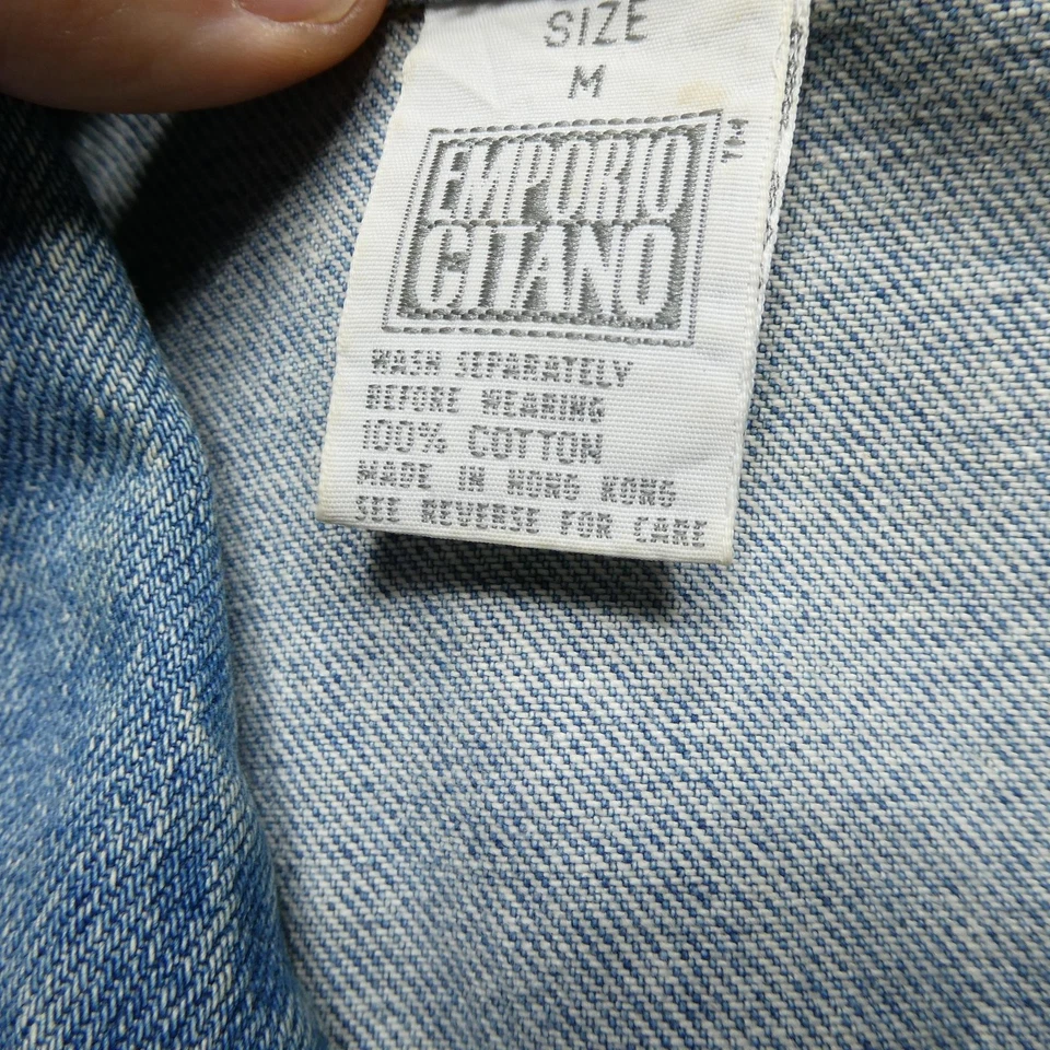 Chaqueta vaquera vintage Emporio Gitano para mujer lavado medio ligero camionero recortada años 90 Foto 4 de 4