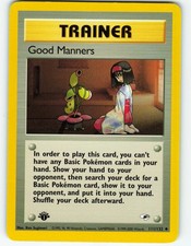 Good Manners - 1st Edition - 111/132 Gym Heroes - Pokémon TCG - 2000 on eBay