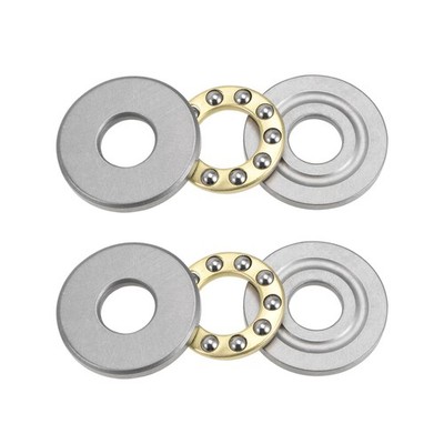 2x Einzelnrichtung F8-22M Axialkugellager 8 mm x 22 mm x 7 mm Chromstahl